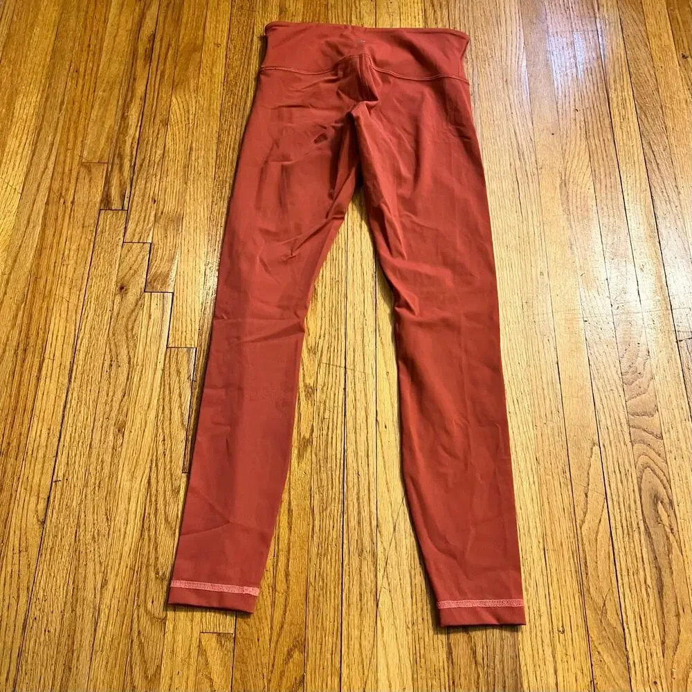 LuLuLemon Leggings Womens 4 Align Pant Orange Red 26” - Picture 2 of 8